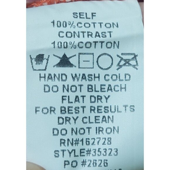 NWT Voy Paisley Colorblock Boho Cotton Tiered Dress~V-Neck/Puff Sleeves~SMALL - Picture 8 of 9